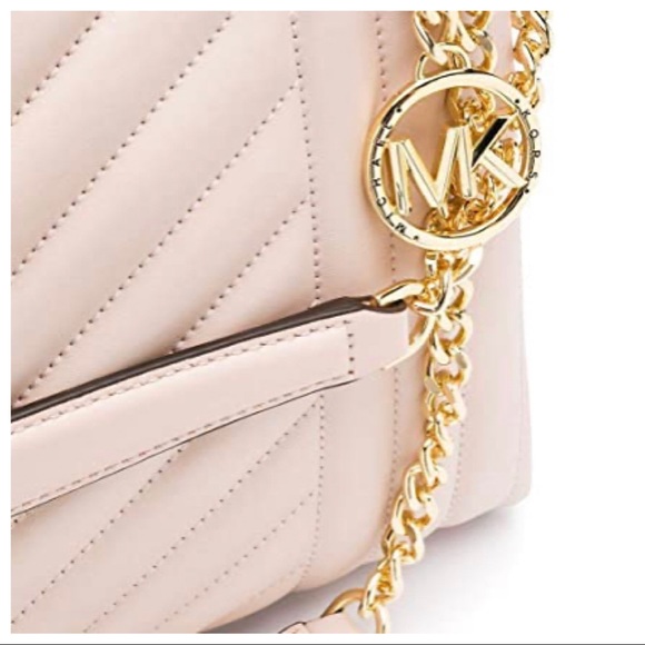 SOLD Michael Kors Susan Quilted Lamb Shoulder Bag - Picture 7 of 9